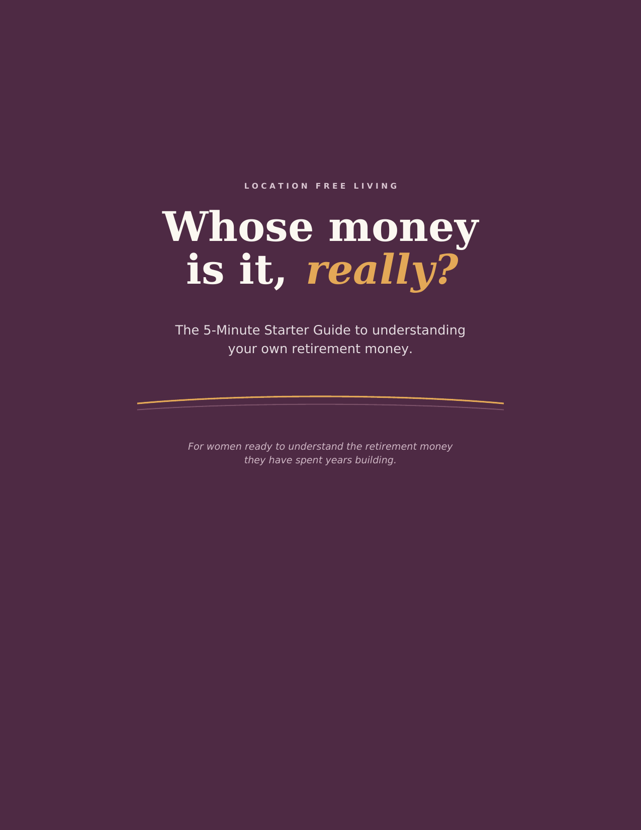 Cover of Whose Money Is It, Really? — The 5-Minute Starter Guide